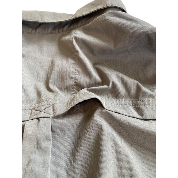 REI Green Shirt Boys XL (18) Button Down Roll Tab Sleeve Vented Boy Scout - Picture 7 of 10